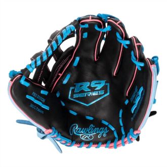 Rawlings R9 12.75 Baseball Glove - Regular In Black/blue/pink