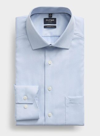 Olymp Mens Micro-diamond jacquard shirt Modern fit