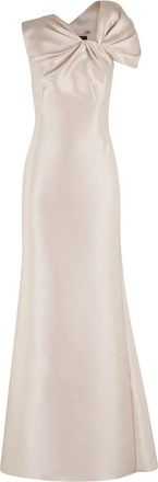 Alberta Ferretti Gowns, female, Beige, 2XS, Elegant Mikado Dress