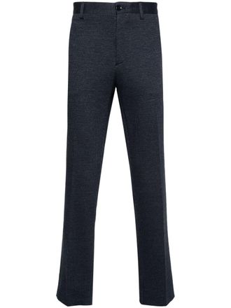 Etro straight-leg cotton trousers - Blue