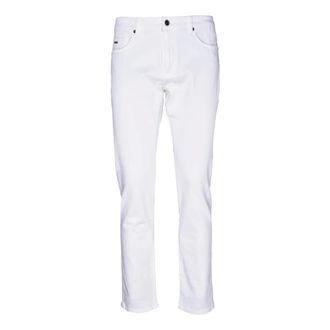 HUGO BOSS Slim Fit Jeans, male, White, W34, Stretch Denim Jeans