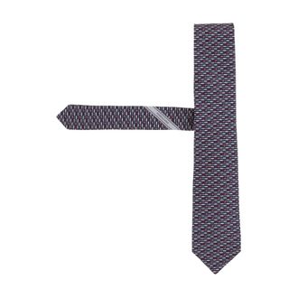 Ferragamo Silk Tie with Patterned Design - male - Ferragamo - Ties - Multicolor - ONE SIZE - Accessories