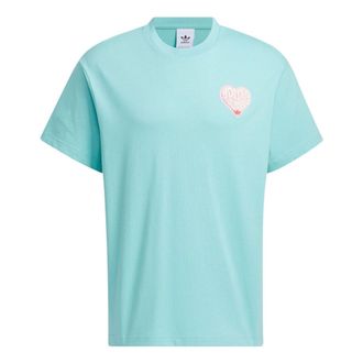 adidas originals V-Day Short Sleeve T-Shirt (Gender Neutral) Asia Sizing Blue JE3471