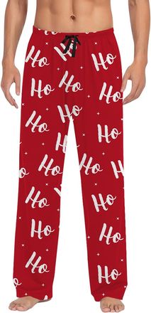 Generic Mens Lounge Pants Mens Novelty Pajama Pants Ugly Christmas Christmas Printed Sweatpants Merry Christmas Loose Lightweight Comfort Casual Pajama Pants