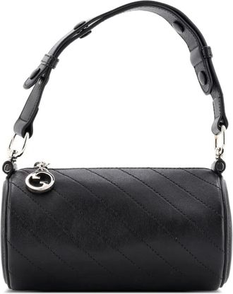 Gucci Blondie Diagonal Quilted Leather Mini shoulder bag - Zwart