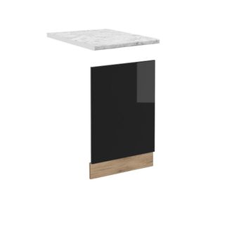 Vicco Panel Frontal R-line, Negro Brillo Intenso, 45 Cm, Et M&aacute;rmol