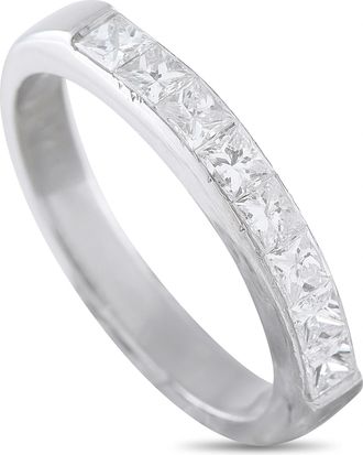 Luxury Bazaar Platinum 0.88ct Diamond Ring MF03-082526