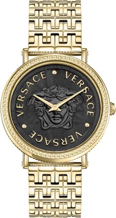 Versace V-Dollar Leather Watch
