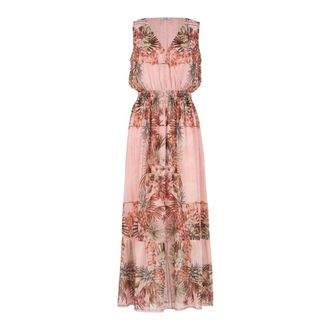 Liu Jo LIU JO Abito Lungo Loto Rosa, Donna, Taglia: M