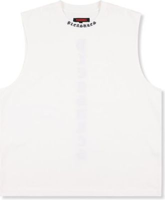Pleasures Sorrow Cotton Muscle T-Shirt in White at Nordstrom, Size Xx-Large