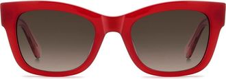 Kate Spade New York aimee 50mm cat eye sunglasses in Red/brown Sf at Nordstrom