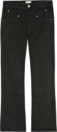 Isabel Marant Jeans, Dames, Zwart, XS, Katoen, Belvia Bootcut Jeans