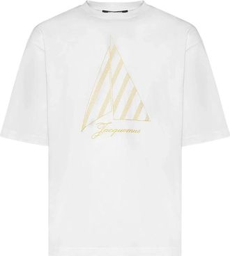 Jacquemus Le T-shirt Voilier - Heren - T-shirts - Wit - L - Katoen - Tops