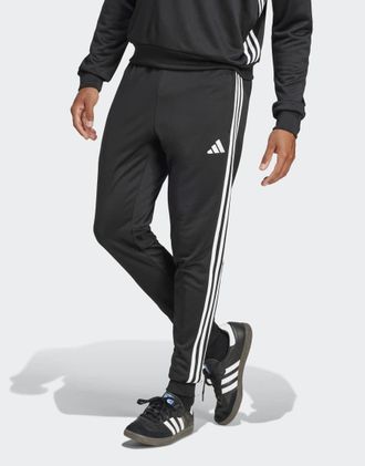 adidas adidas - Football Tiro 25 Essentials - Pantaloni felpati neri e bianchi-Nero