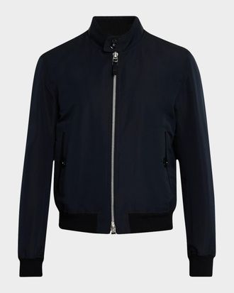 Tom Ford Men & apos;s Harrington Fine Poplin Blouson Jacket
