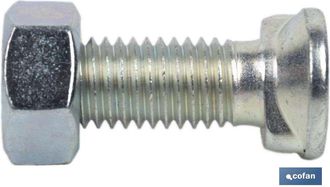 cofan Cofan - Tornillo Dos Prisioneros C-8.8 M-12x45 Zincado Caja 50 Unid