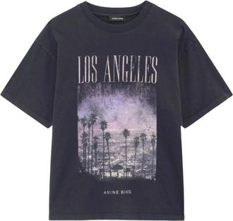 Anine Bing Cade Tee - Tops - Mujer - Negro - S