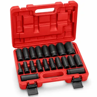 OEM Set Di Bussole Pneumatiche 20 Pezzi Lunghe 1 2 Acciaio Cromo Molibdeno