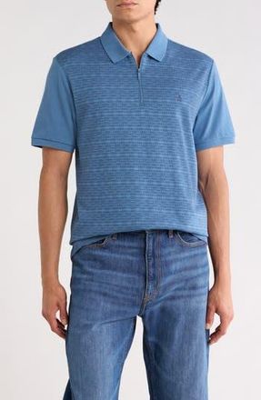 Original Penguin Jacquard Quarter Zip Polo in Blue at Nordstrom Rack, Size Xx-Large