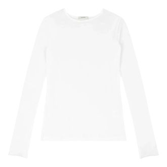 Entire studios T-shirt Girocollo Manica Lunga Pesante - - Tops - Donna - Bianco - S