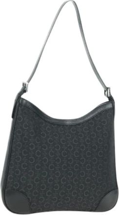 Celine Pre-owned Shoulder Bags, female, Black, Size: ONE SIZE Pre-owned Canvas Shoulder Bag
