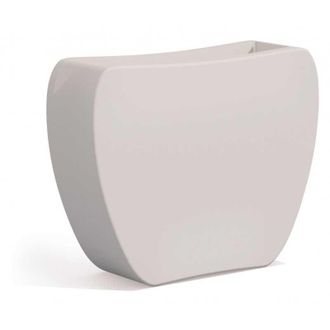 Monacis Maceta Macetero De Resina 100x31 Cm Para Jard&iacute;n Balcon De Exterior Mod. Heart Blanco