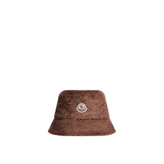 Moncler Moncler Teddy Bucket Hat, Women, Brown, Size: L