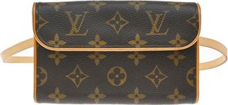 Louis Vuitton Florentine Waist Monogram Canvas Brown Canvas Handbag (Pre-Owned)