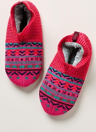 Bombas Retro Fair Isle Gripper Slippers