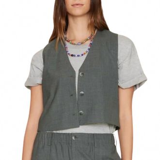 Xirena Womens Vinny Vest In Charcoal Melange