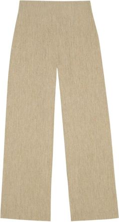Cortana High Waist Broek - Dames - Straight fit broeken - Beige - 2XS - Wol - Broeken