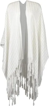 Brunello Cucinelli Womens Off White Wool Linen Scarf