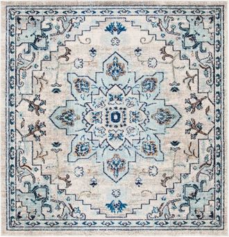 Safavieh Alfombra marfil/azul claro 152 x 152 cm