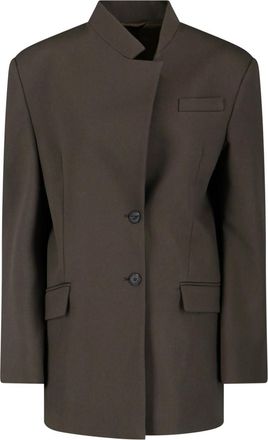 The Attico Single -breasted blazer in virgin wool
