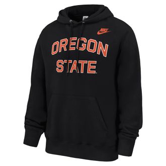 Nike Oregon State Beavers Club Nike Mens Football Fleece Pullover Hoodie in Black | M31233P394ORST-BLK
