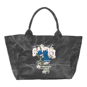 Ganni Borsa Tote - - Bags - Donna - Nero - ONE SIZE