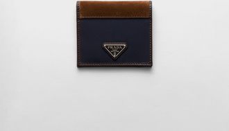 Prada Re-Nylon and leather wallet