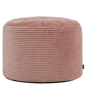 Icon Brand Puf reposapi&eacute;s redondo de pana rosa