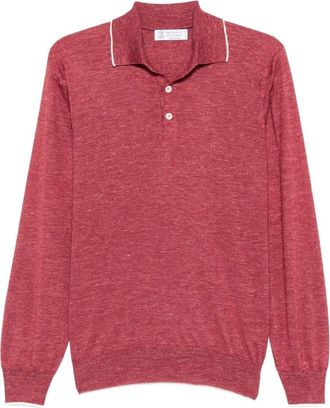 Brunello Cucinelli Long Sleeve Polo