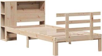 vidaXL Bookcase Bed without Mattress 90x190 cm Single Solid Wood Pine Vidaxl
