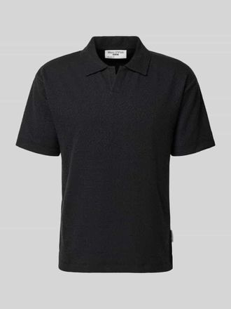 Marc O'Polo Denim Marc OPolo Denim Relaxed Fit Poloshirt aus Baumwoll-Mix in Black, Gr&ouml;&szlig;e XXL