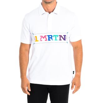 La Martina La Martina Mens Short Sleeve Polo TMP305-JS303 man - White Cotton - Size Large