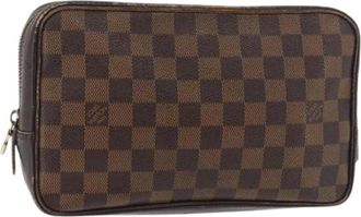 Louis Vuitton Pochette Pre-owned Damier Ebene - - Pre-owned - Donna - Marrone - ONE SIZE