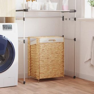 vidaXL Cesto De Ropa Sucia Jacinto Agua 44x34x64 Cm Vidaxl