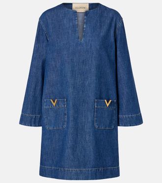 Valentino VGold chambray minidress