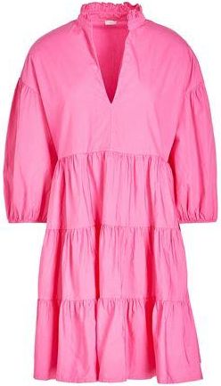 8 by YOOX COTTON PUFF-SLEEVE SHORT DRESS