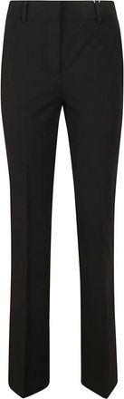 Incotex Zwarte Stretch Katoenen Petra Broek - Dames - Straight fit broeken - Zwart - XS - Katoen - Broeken