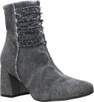 Love Rio Womens Doreen Booties In Denim Black