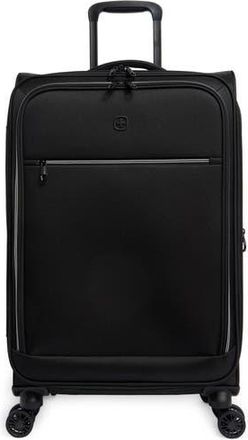 SwissGear Travel Gear 24-Inch Softside Spinner Luggage in Black at Nordstrom Rack