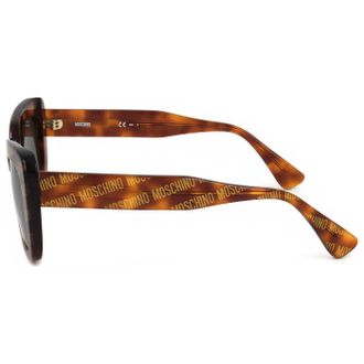 Moschino MOS132S2VM53 Tortoiseshell Logo-Print Sunglasses - Brown